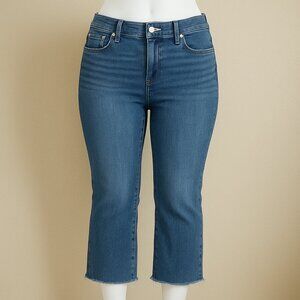 Madewell Distressed Cali Demi-Bootcut Jeans‎ Raw Hem Size 32 in Good Condition